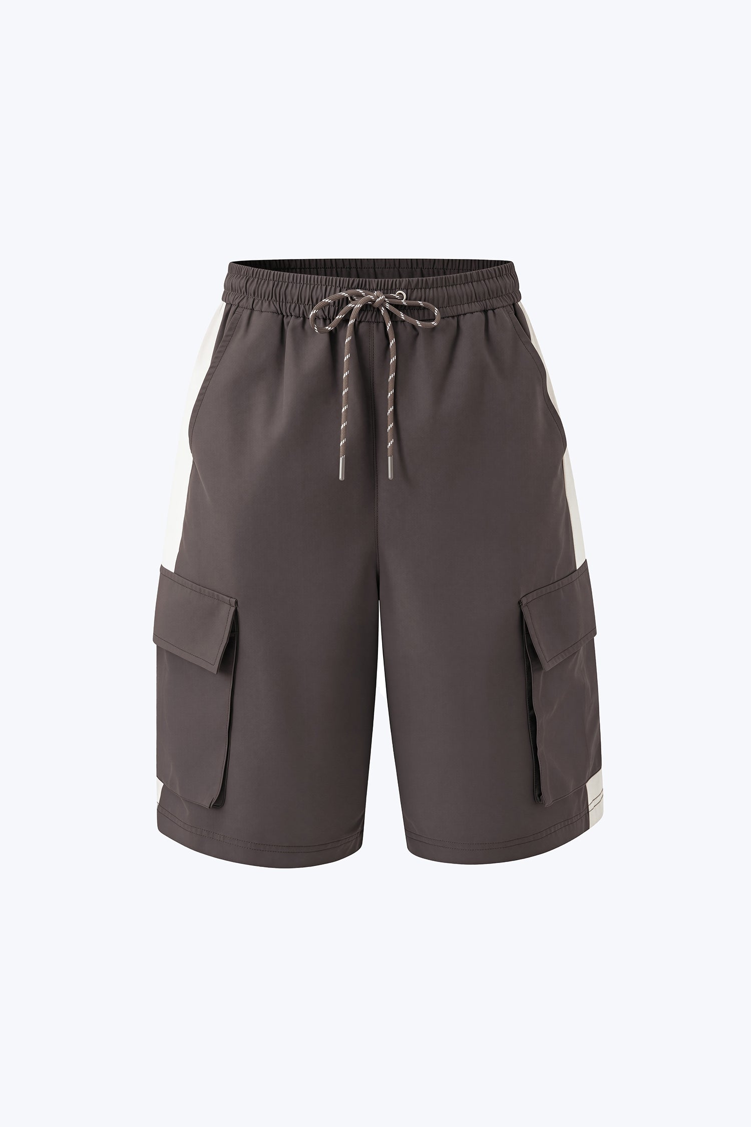 Panel Cargo Shorts - Grey