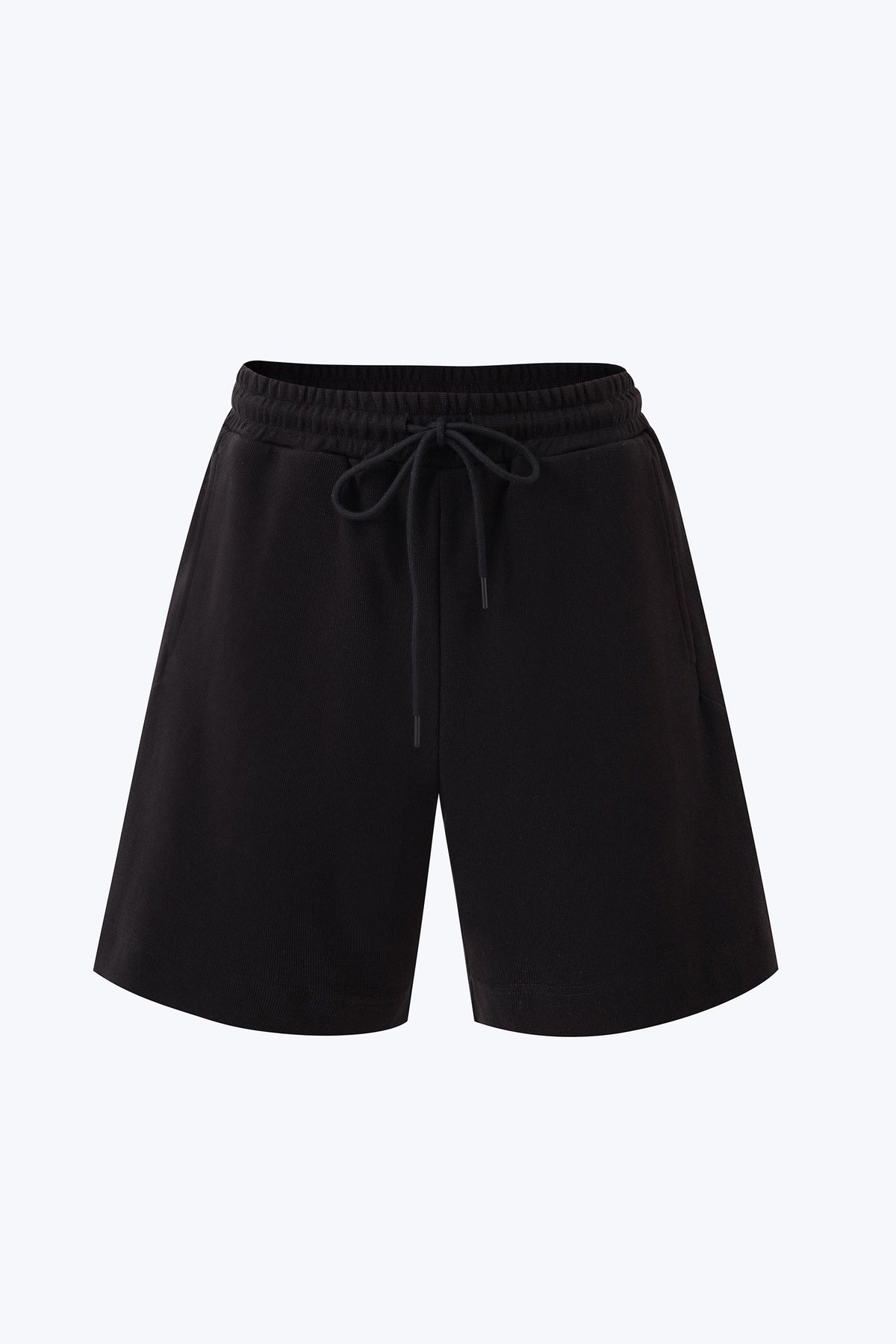Jersey Drawstring Shorts - Black