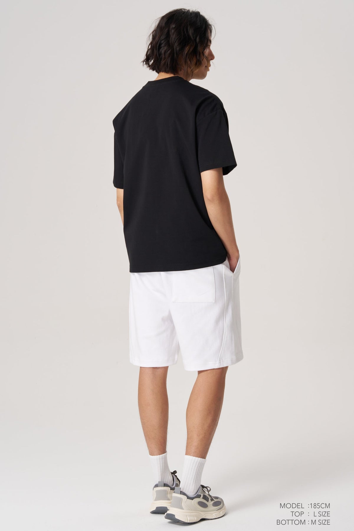 Jersey Drawstring Shorts - White
