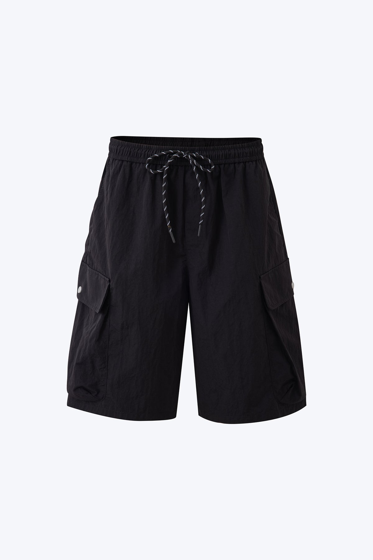 Utility Drawstring Shorts - Black