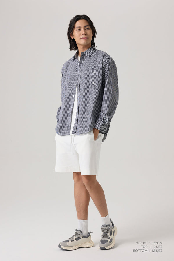 Drawstring Jersey Shorts - Cream