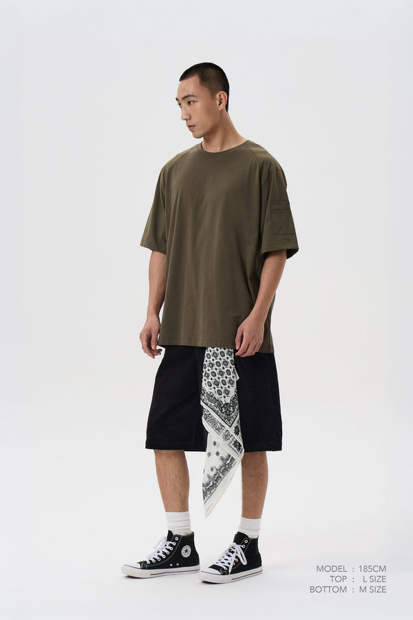 Pleated Bermudas - Charcoal