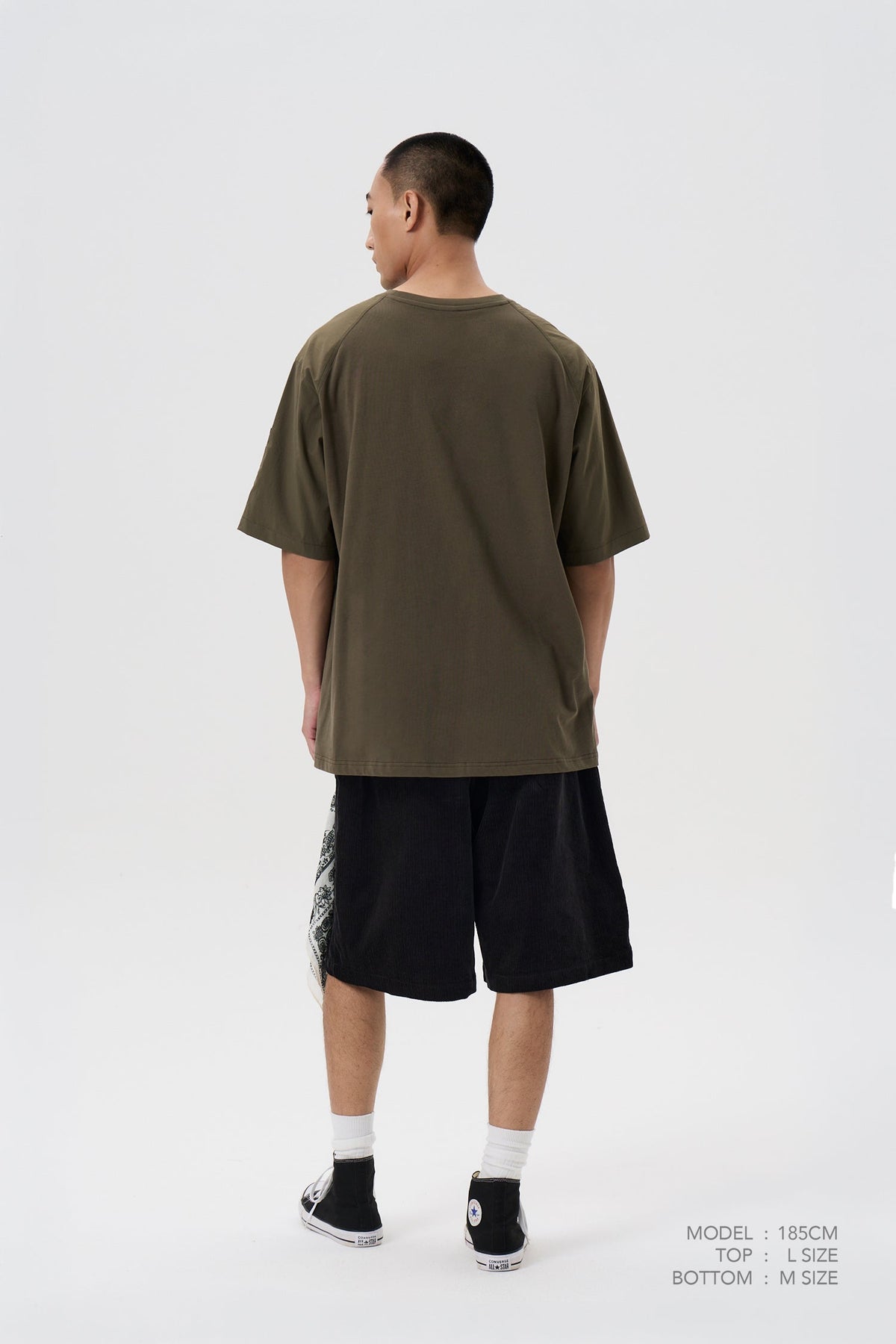 Pleated Bermudas - Charcoal