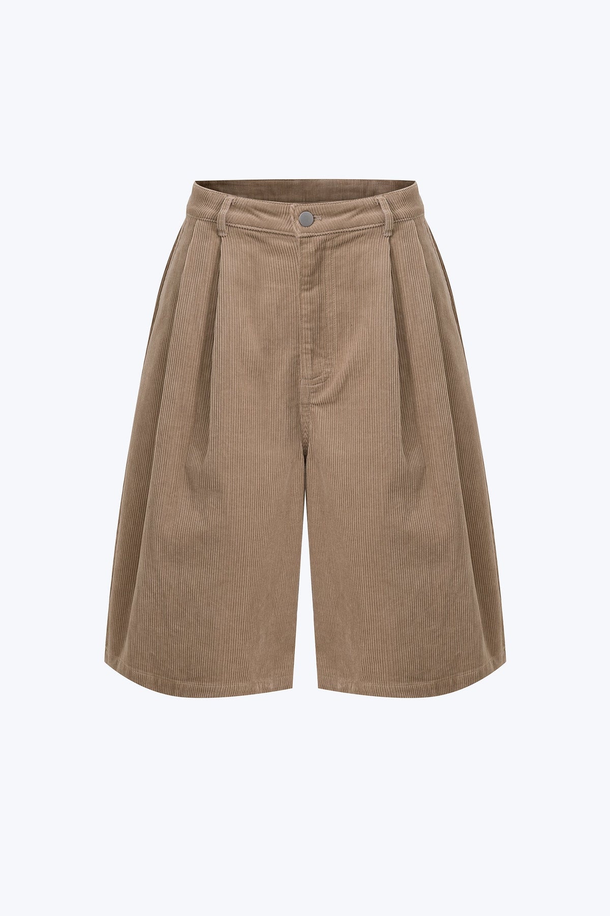 Pleated Bermudas - Khaki