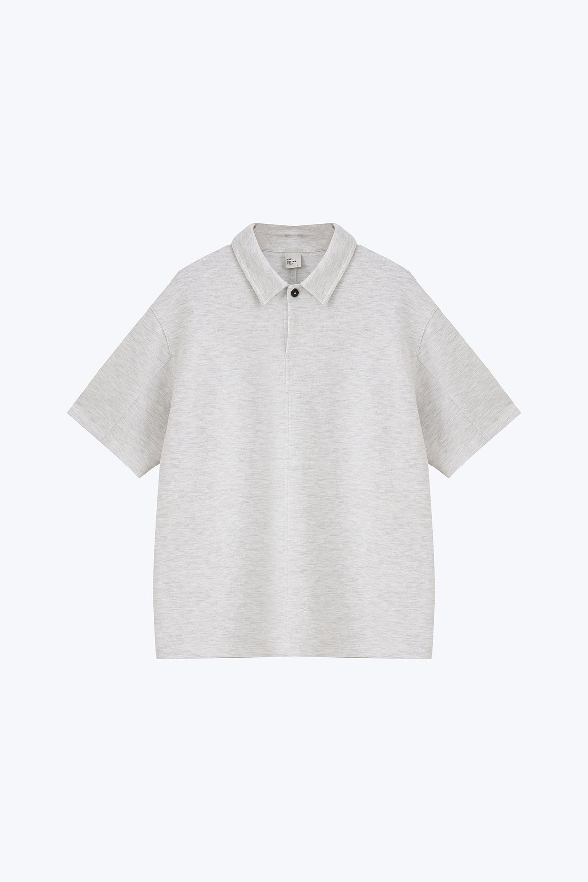 Relaxed Cotton/Poly Polo - Light Melange