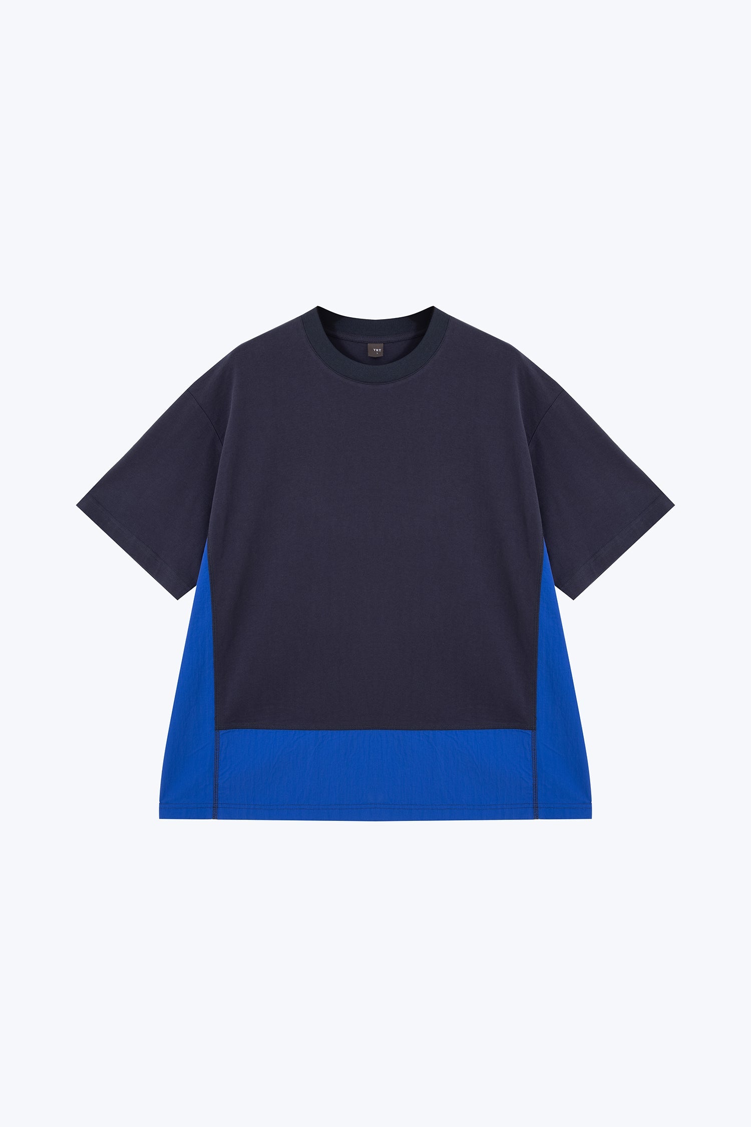Oversized Panel Tee - Navy