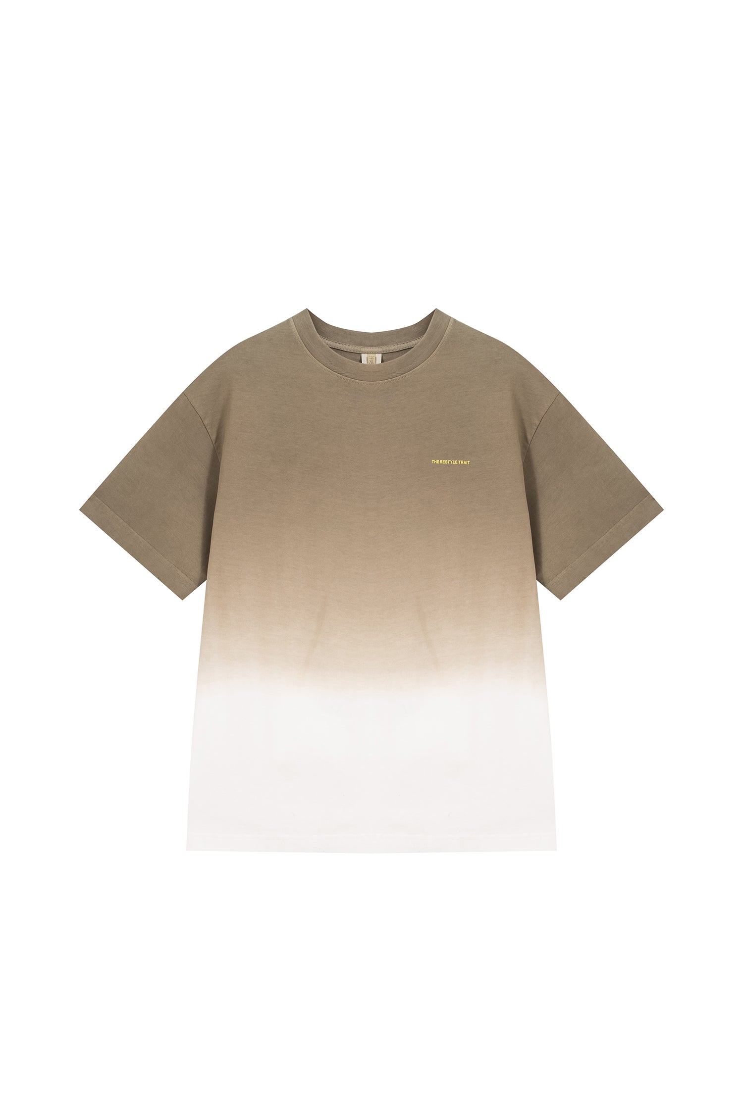 (C) Dip-Dye Oversized Tee - Cocoa