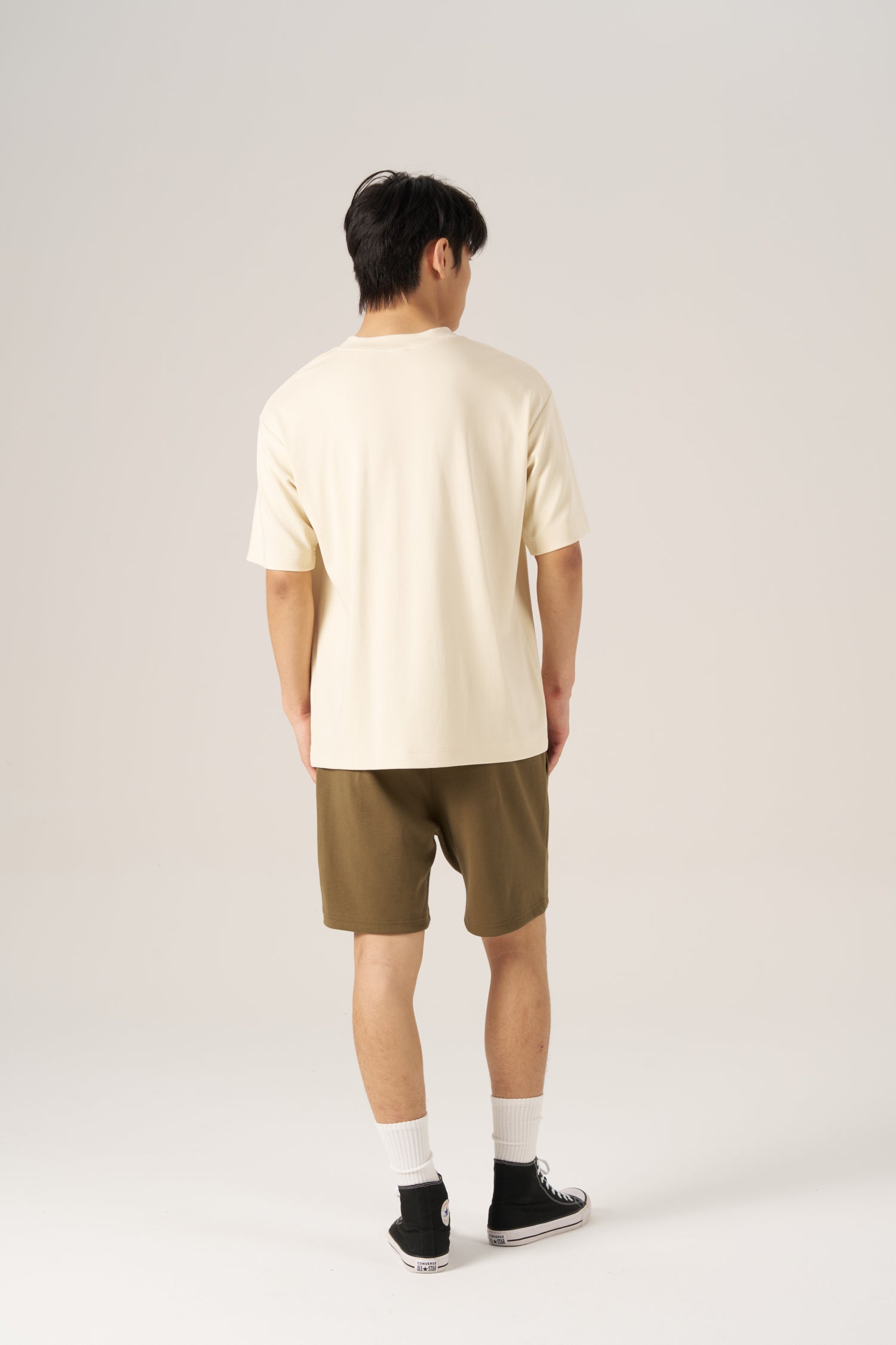 (B) Comfort Relaxed-Fit Crew Neck Tee - Butter