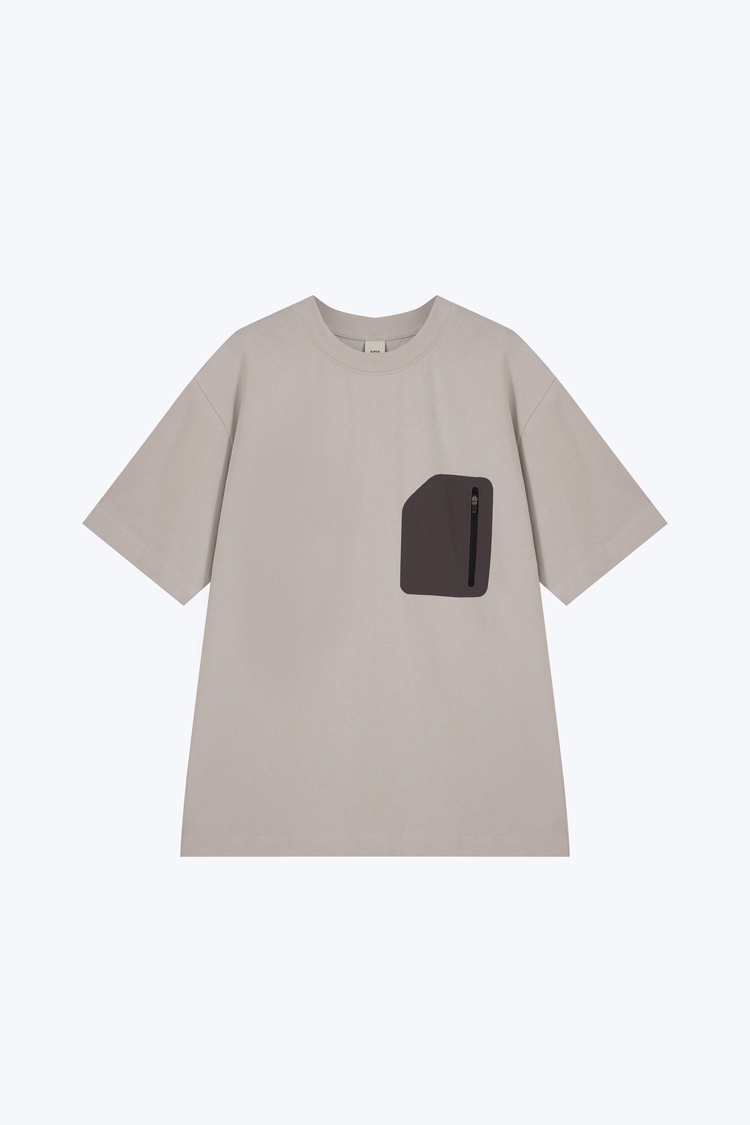 (B) Zip Pocket Tee - Sandstone