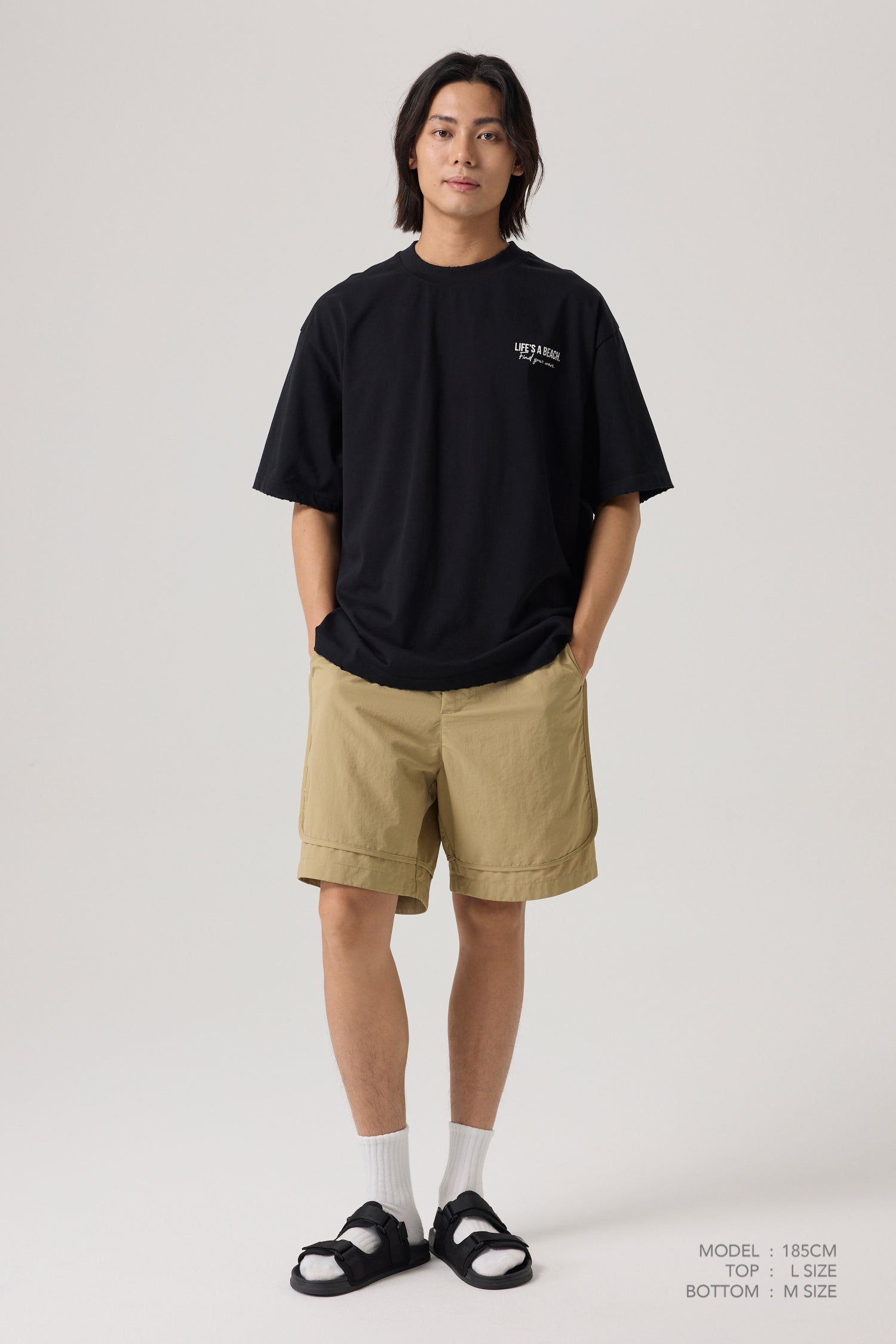 Life's a Beach Tee - Black