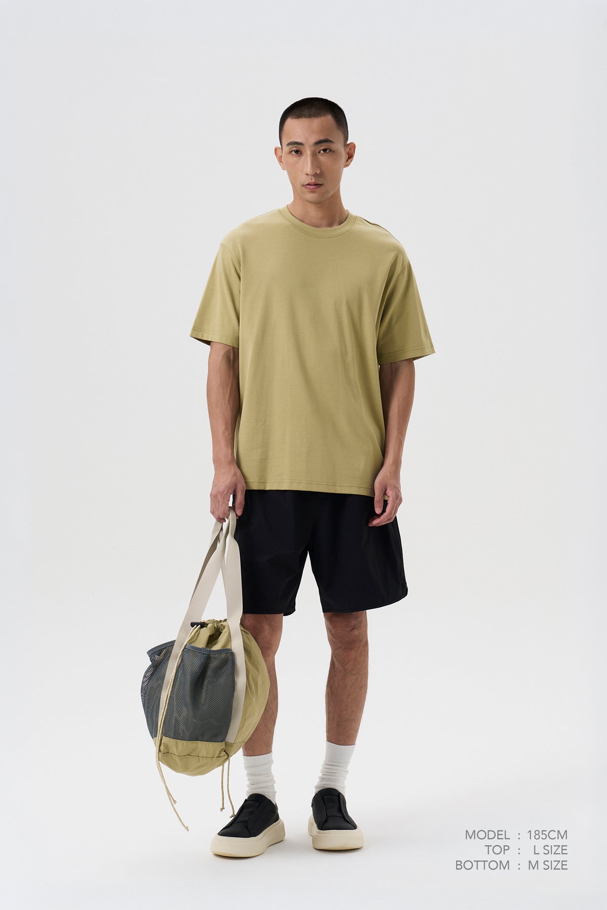 Relaxed Crew Neck Tee - Sage