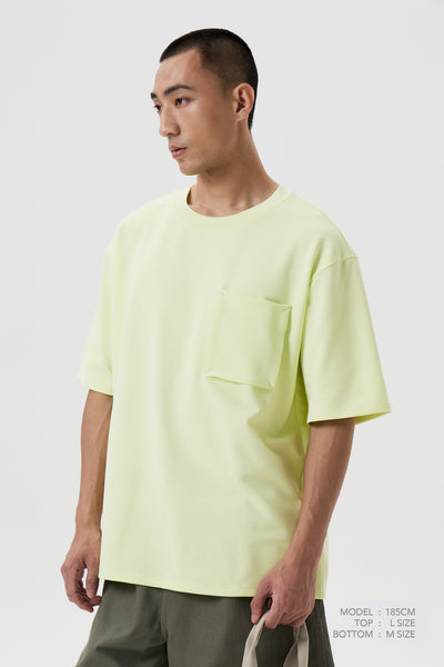 Patch Pocket Tee - Bright Yellow