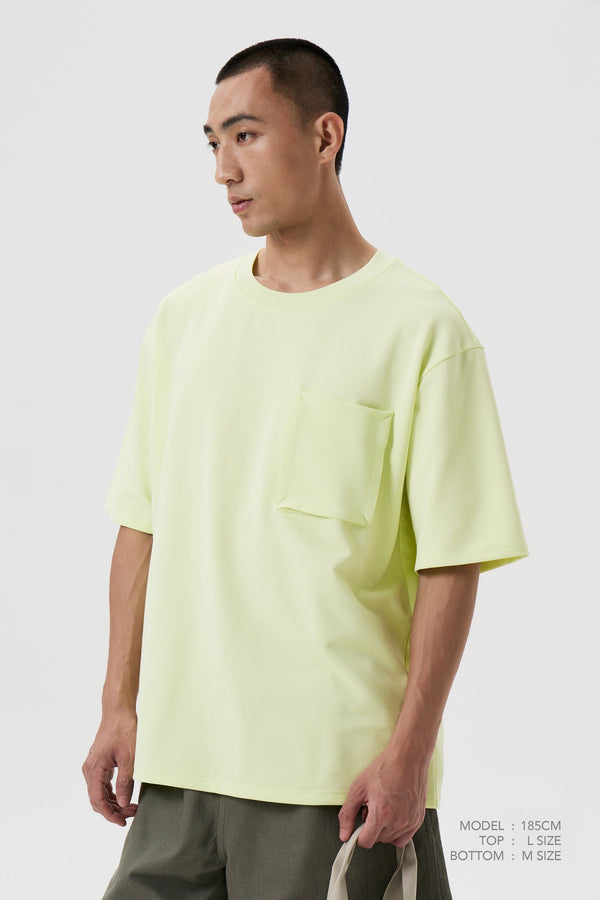 Patch Pocket Tee - Bright Yellow