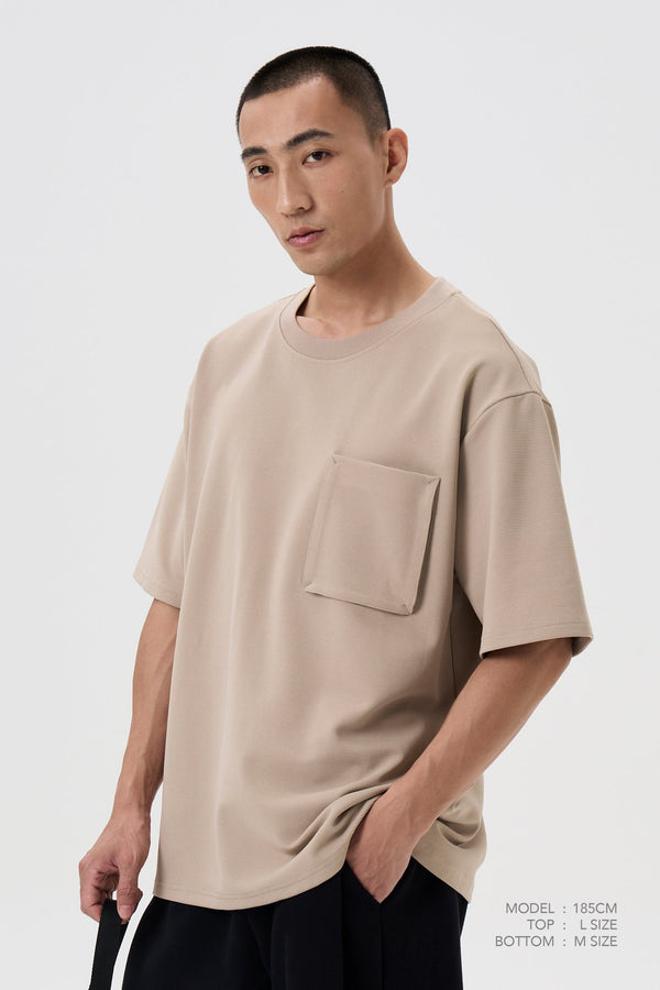 Patch Pocket Tee - Khaki