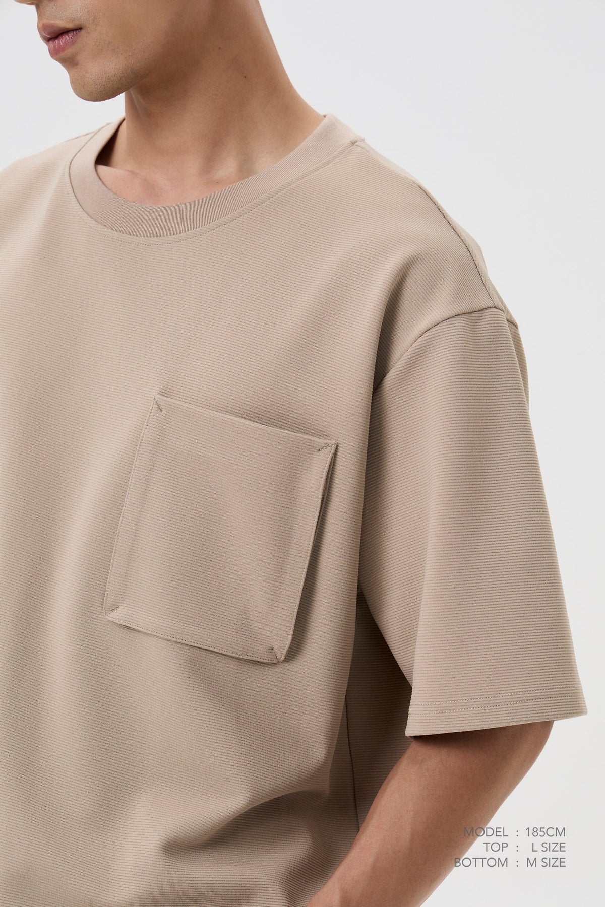 Patch Pocket Tee - Khaki