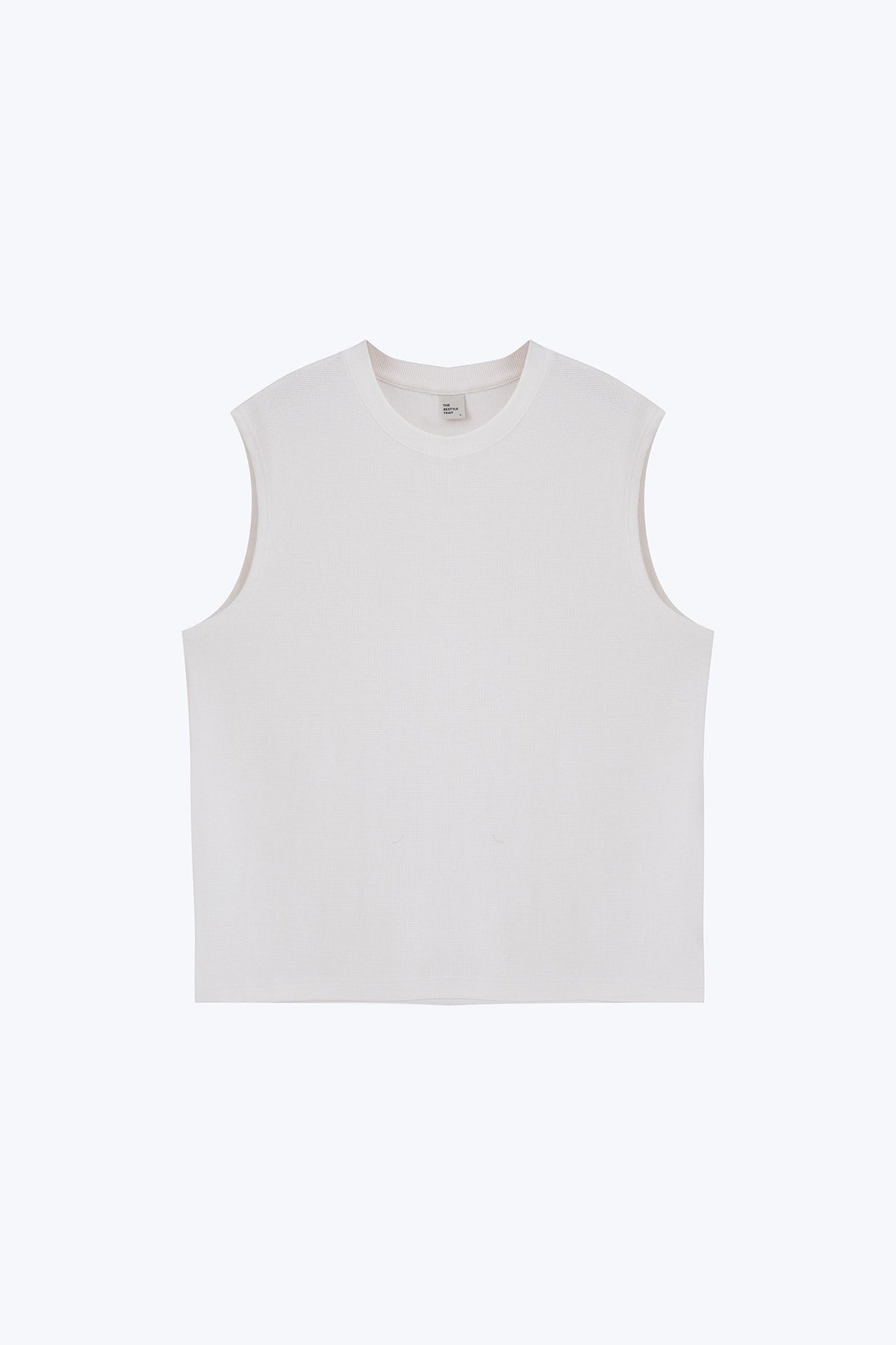Waffle Muscle Tee - Cream