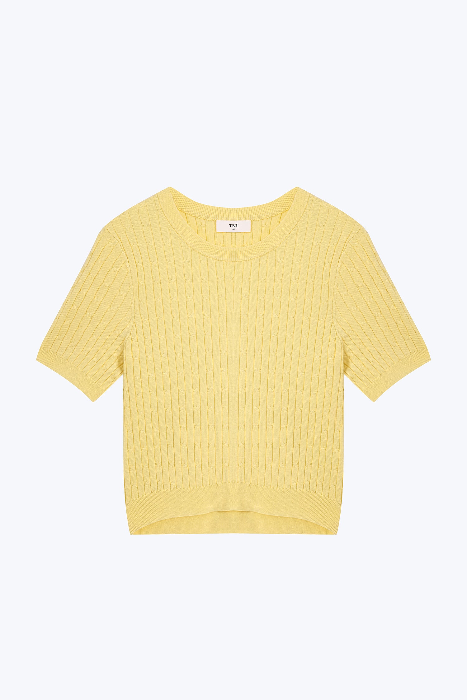 Knitted Cable Top - Canary