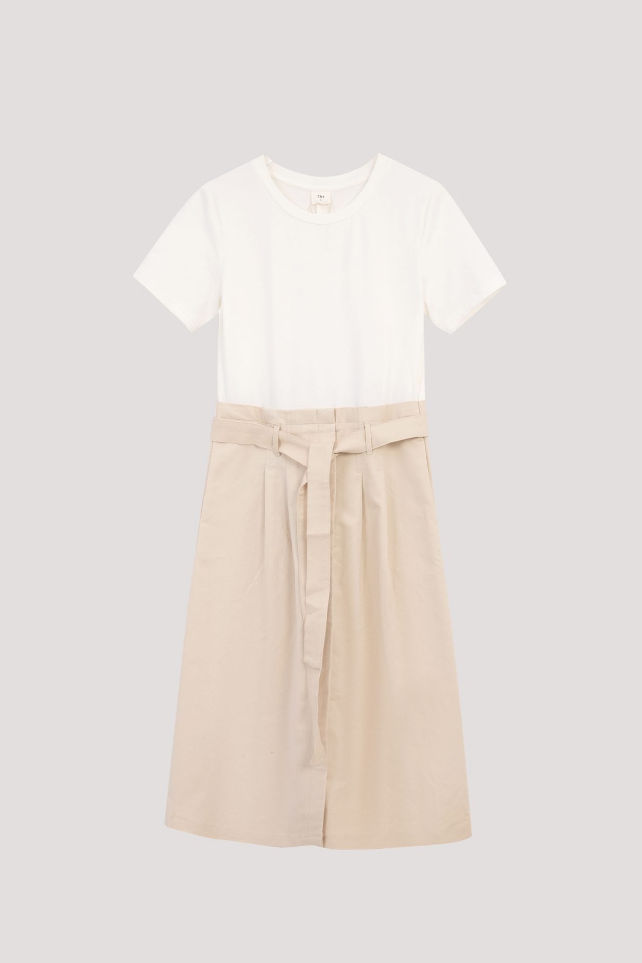 Contrast Fabric Dress