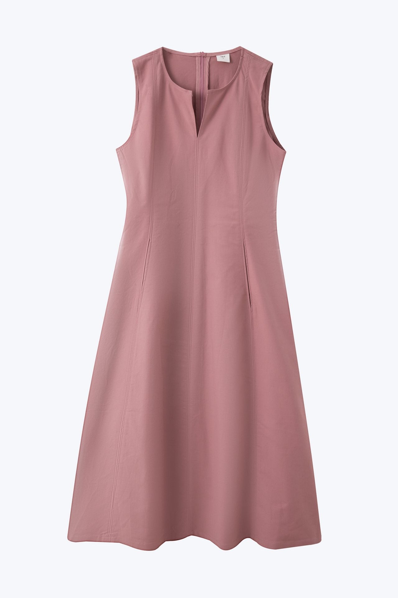 Seam Detail Sleeveless Dress - Blush