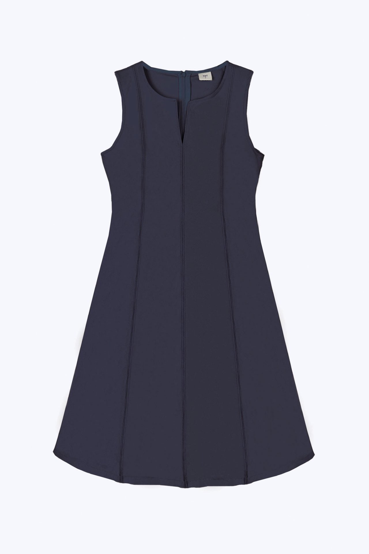 Seam Detail Sleeveless Dress - Navy