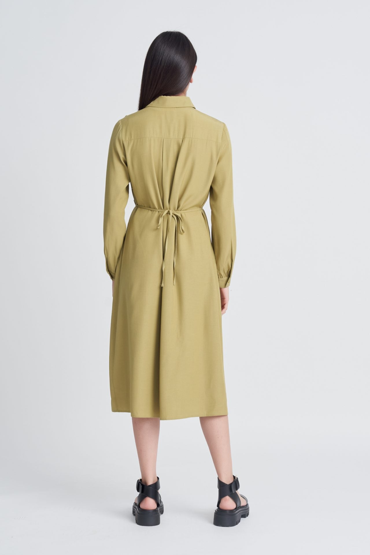 Drawstring Waist Dress