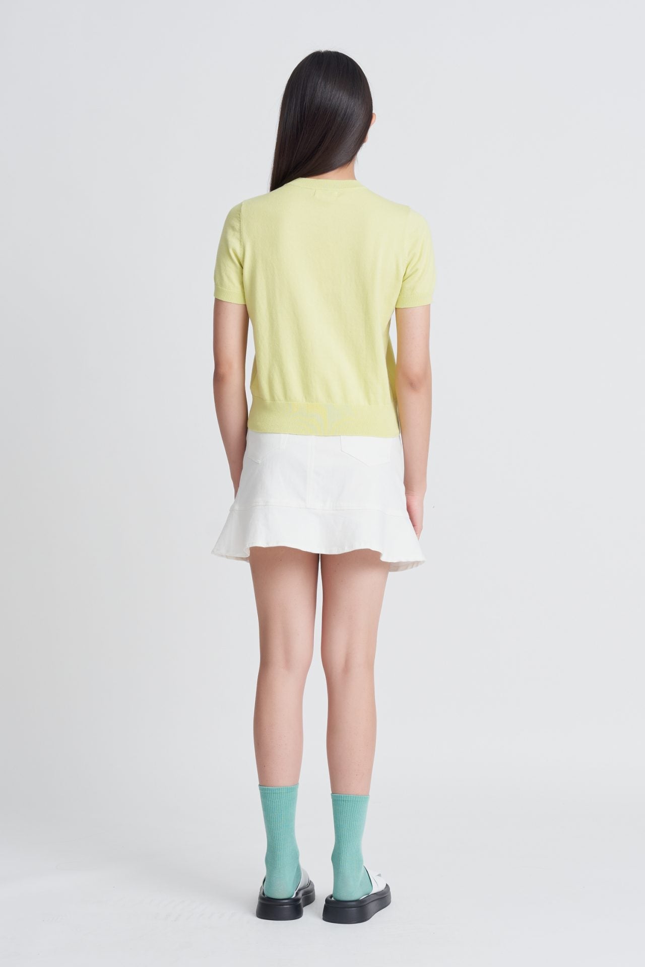 Shoulder Buttons Knit Top