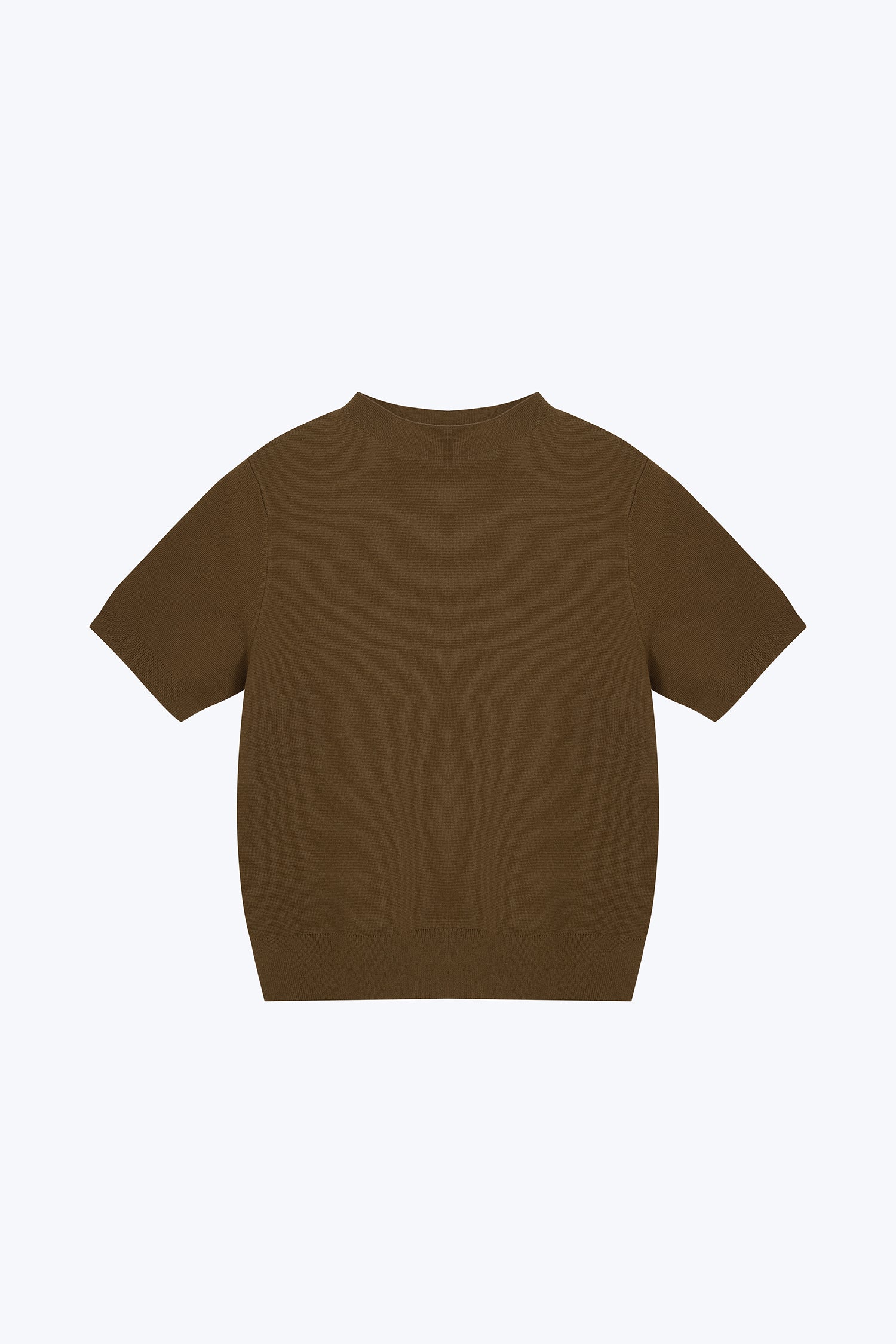 Rayon Cotton Knit Top - Olive