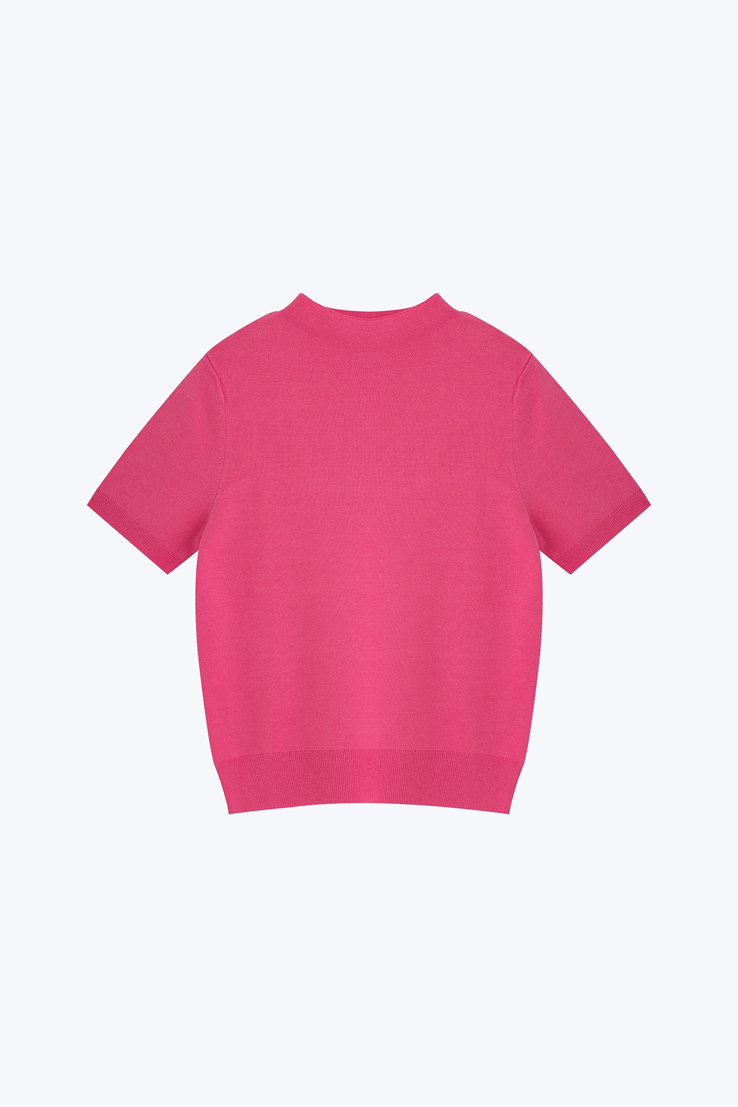 Rayon Cotton Knit Top - Pink