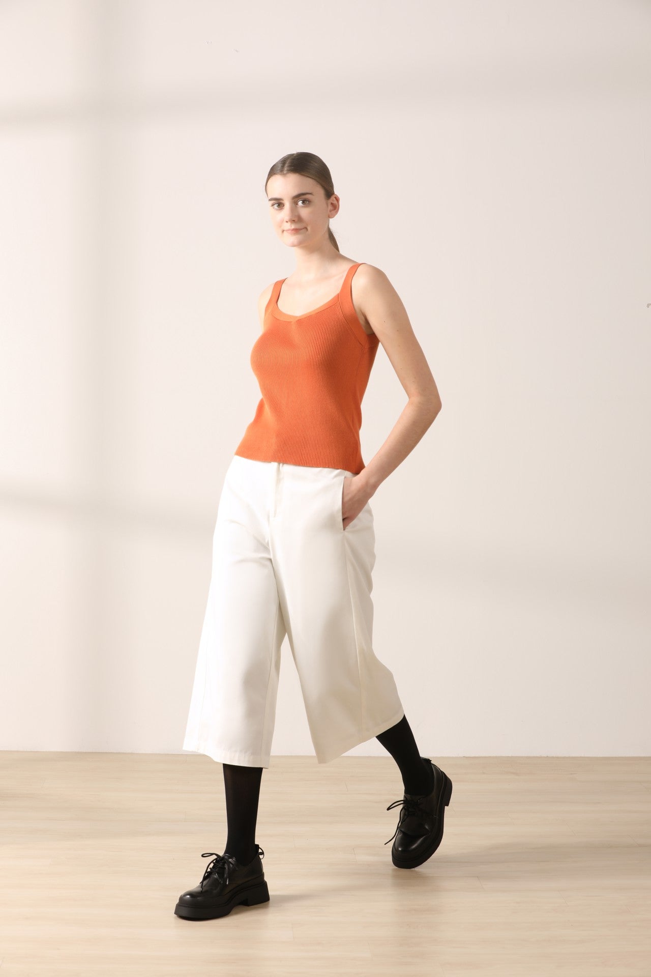 Polyester Rayon Flare Pants