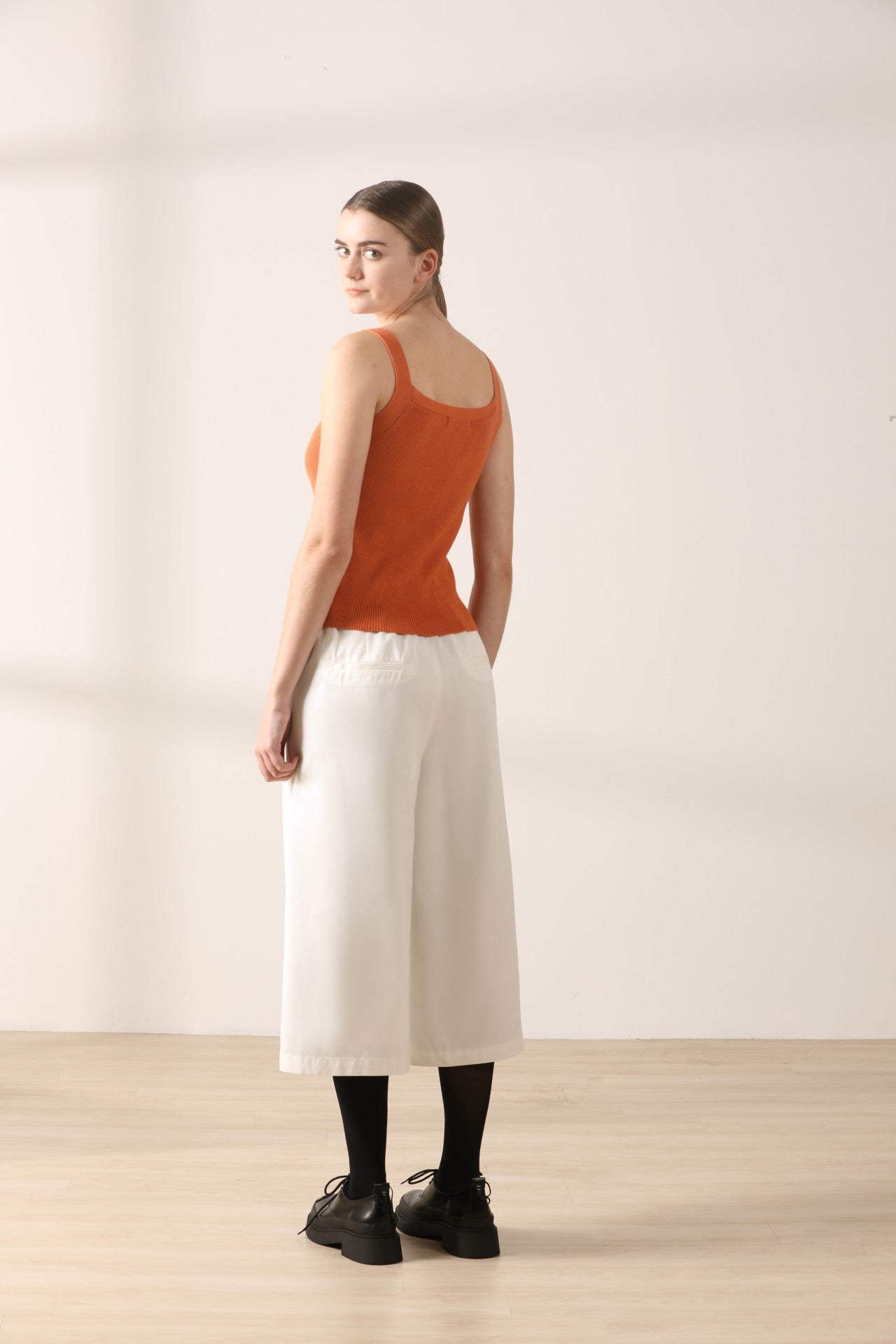 Polyester Rayon Flare Pants