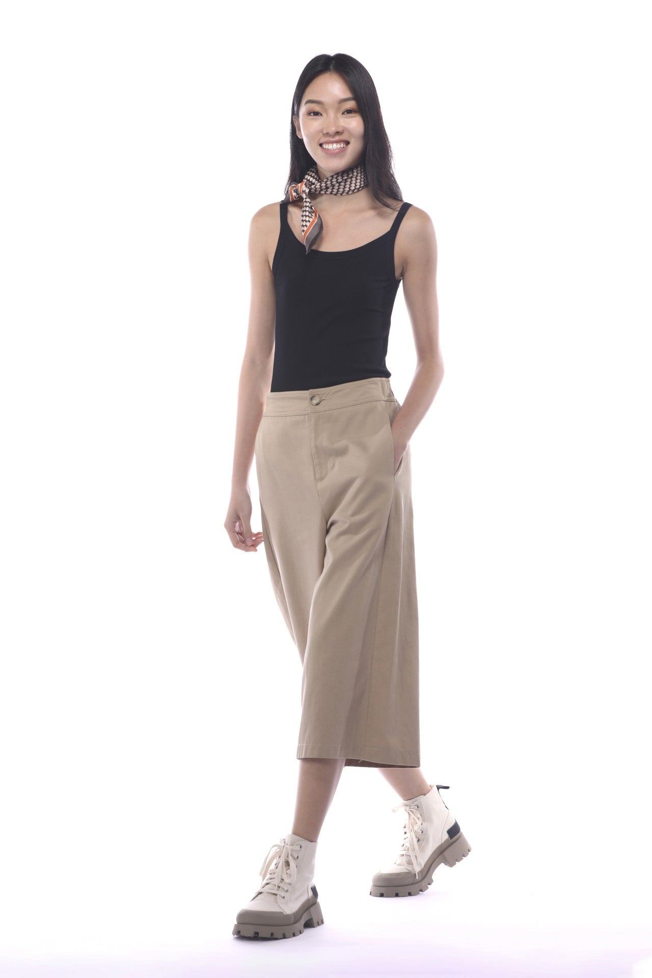 Polyester Rayon Flare Pants