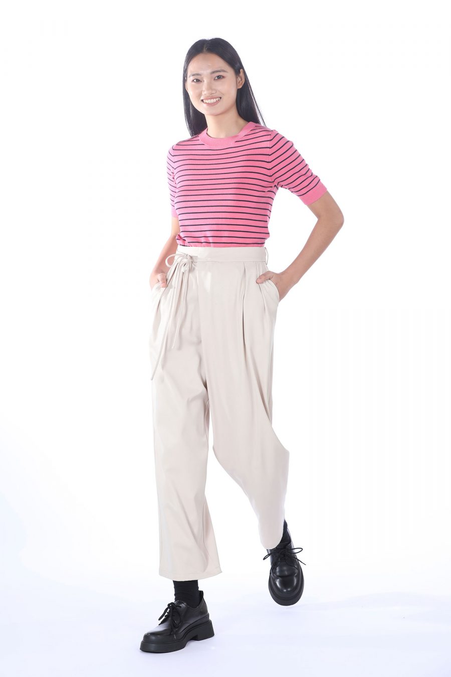 Polyester Wrapover Trousers