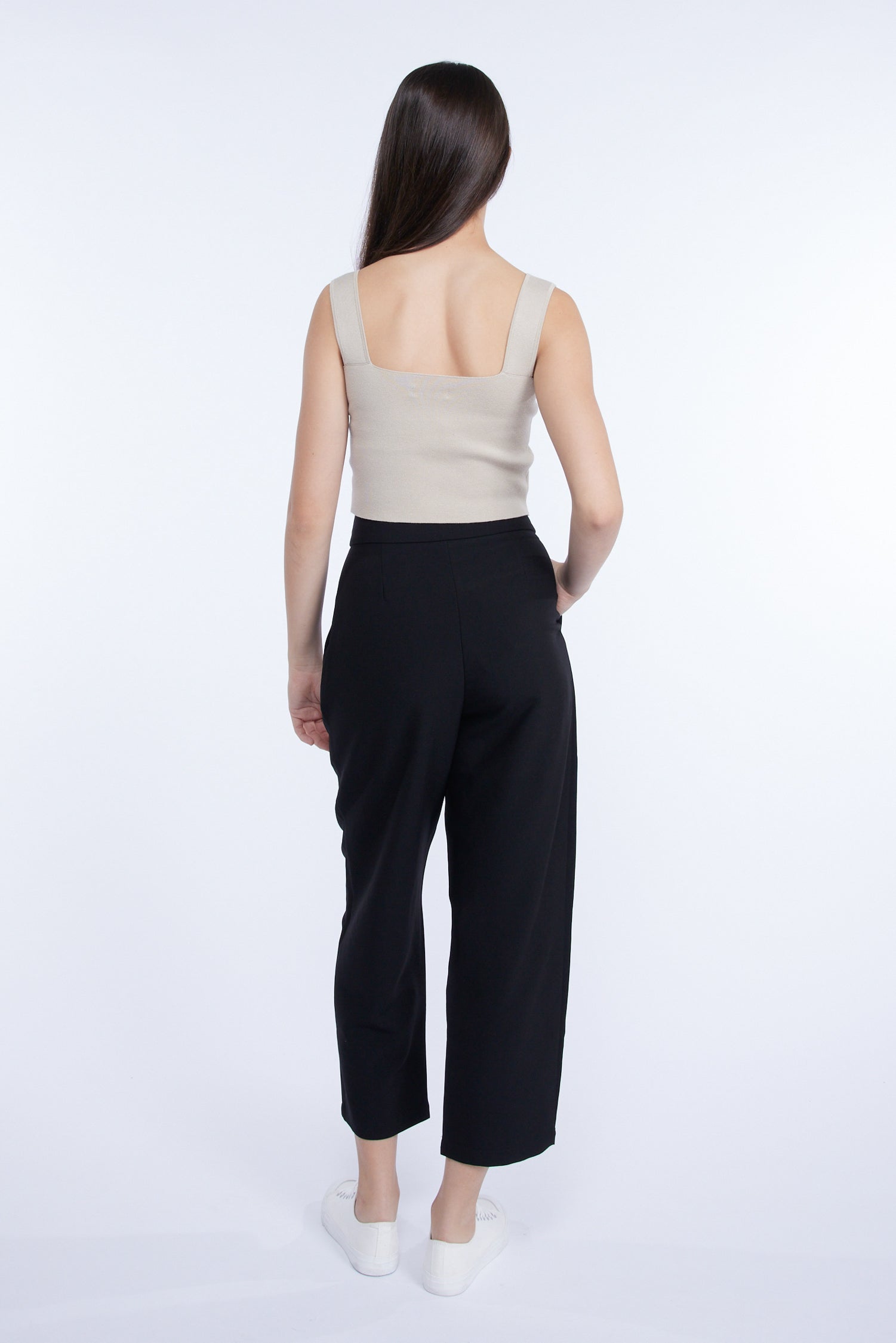 Polyester Buttoned Trousers
