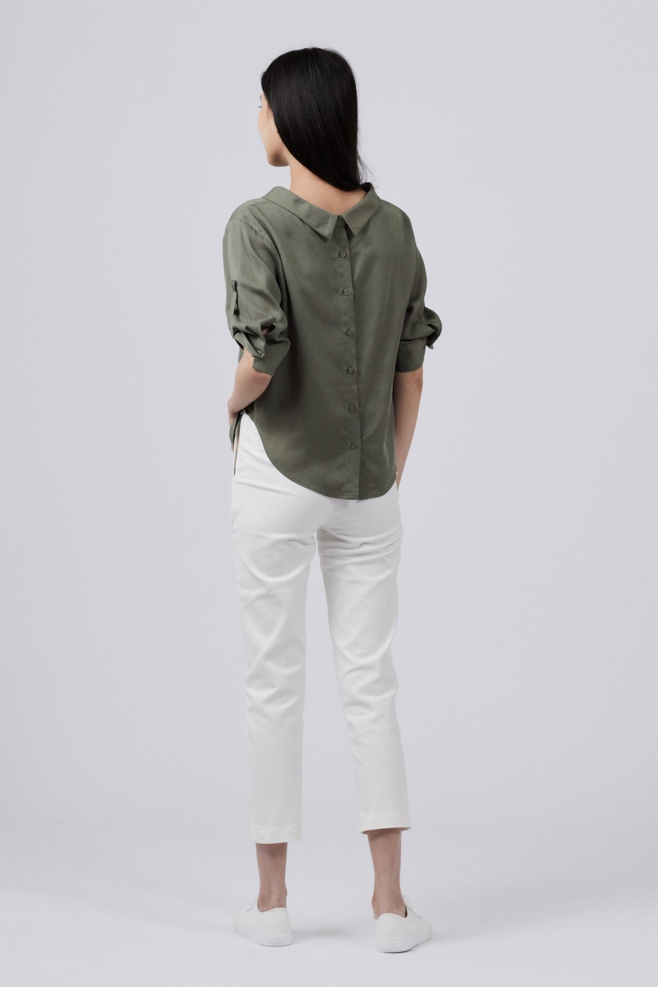 Cotton Elastane Slim Trousers