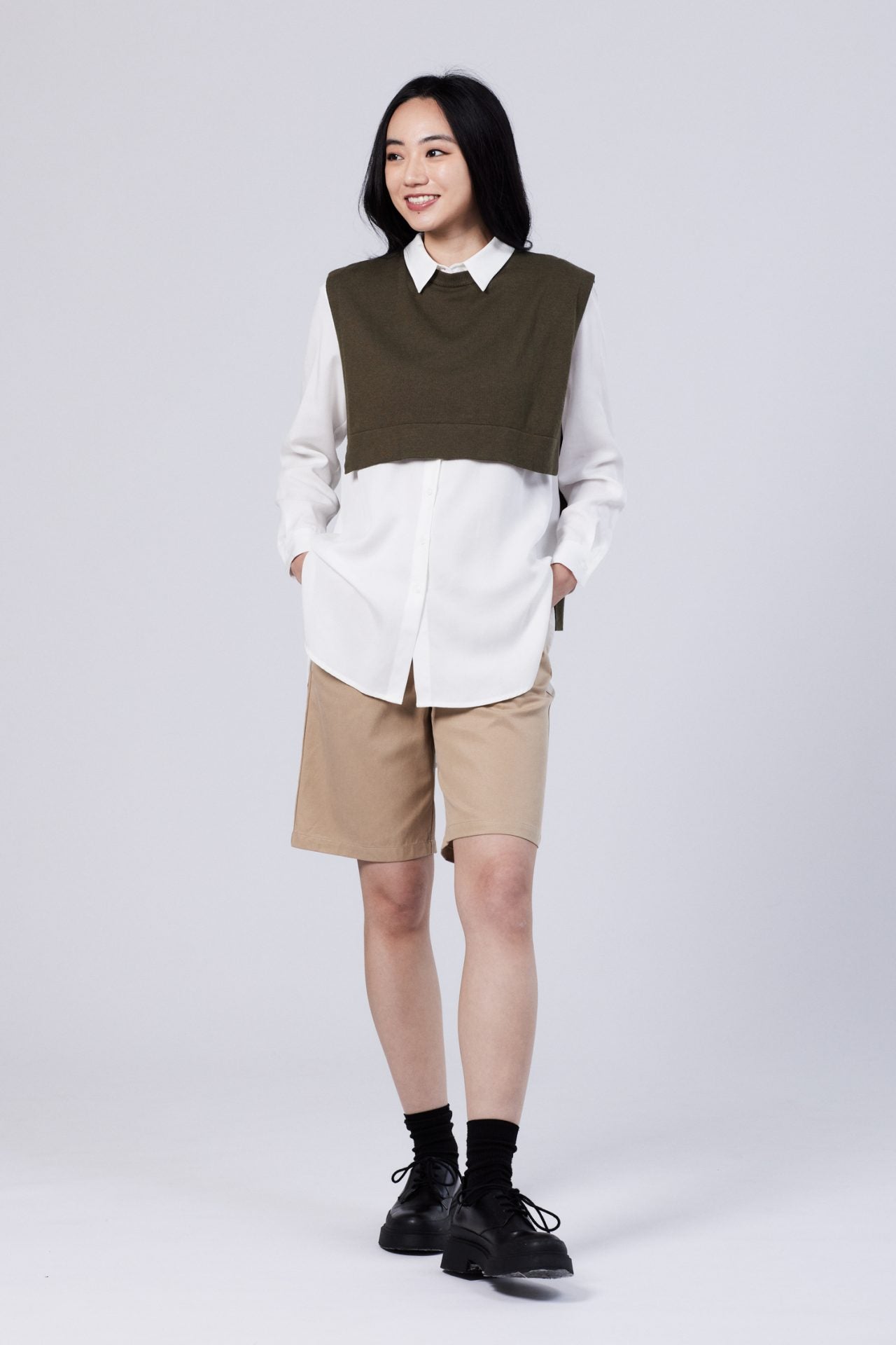 Cotton Rayon Bermuda Shorts