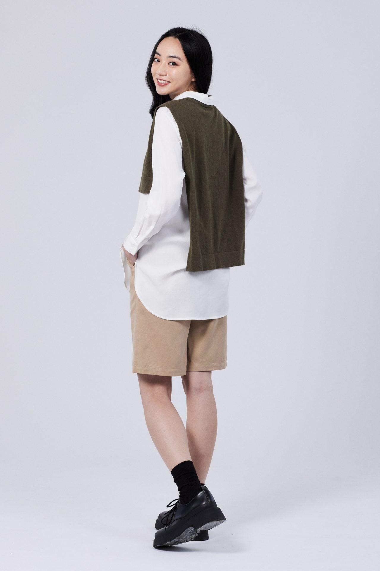 Cotton Rayon Bermuda Shorts